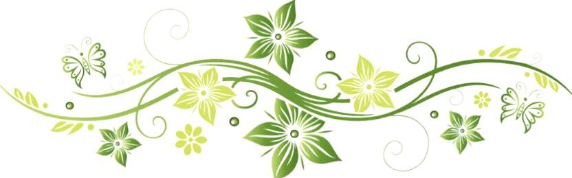El Agárico de mosca y la espiritualidad femenina: El retorno del saber oculto 6 Zarcillo floral en verde y amarillo como línea divisoria