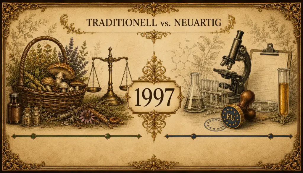 Zeitstrahl Novel-Food-Verordnung 1997 – Naturheilkunde Verbot im Wandel

