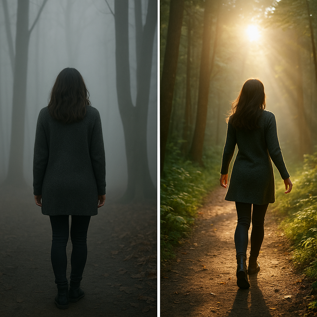 Toxische Beziehung lösen – Schritt für Schritt zurück zu dir selbst 2 Toxische Beziehung lösen - Frau im Nebel