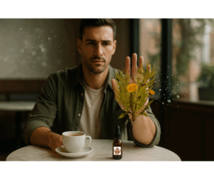 Reducción de los efectos secundarios de la vacunación: el hombre bloquea los patógenos simbólicos y las proteínas de punta con sustancias naturales.