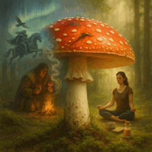 Fly agaric Christmas - representación del mito, la tradición y el uso moderno de la mosca agárica