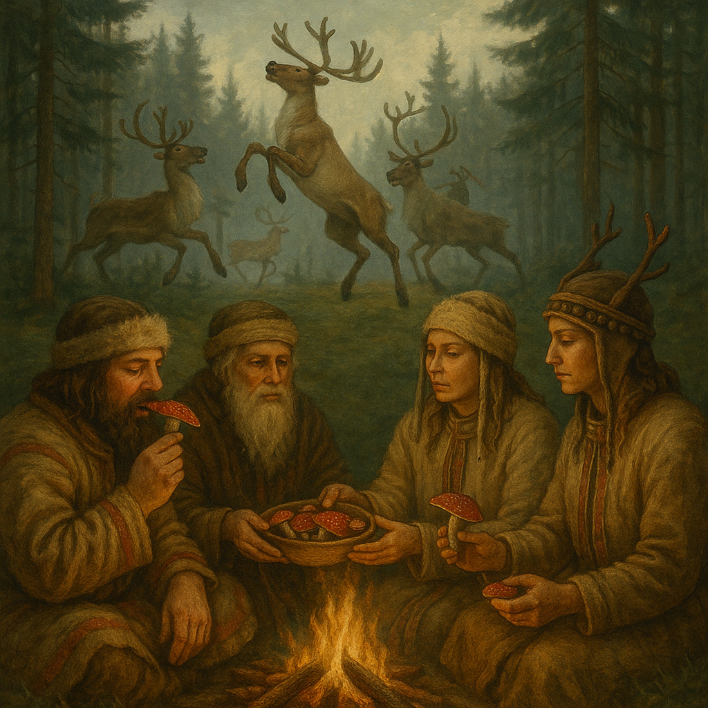 Fliegenpilz Weihnachten - altes Schamanenbrauchtum