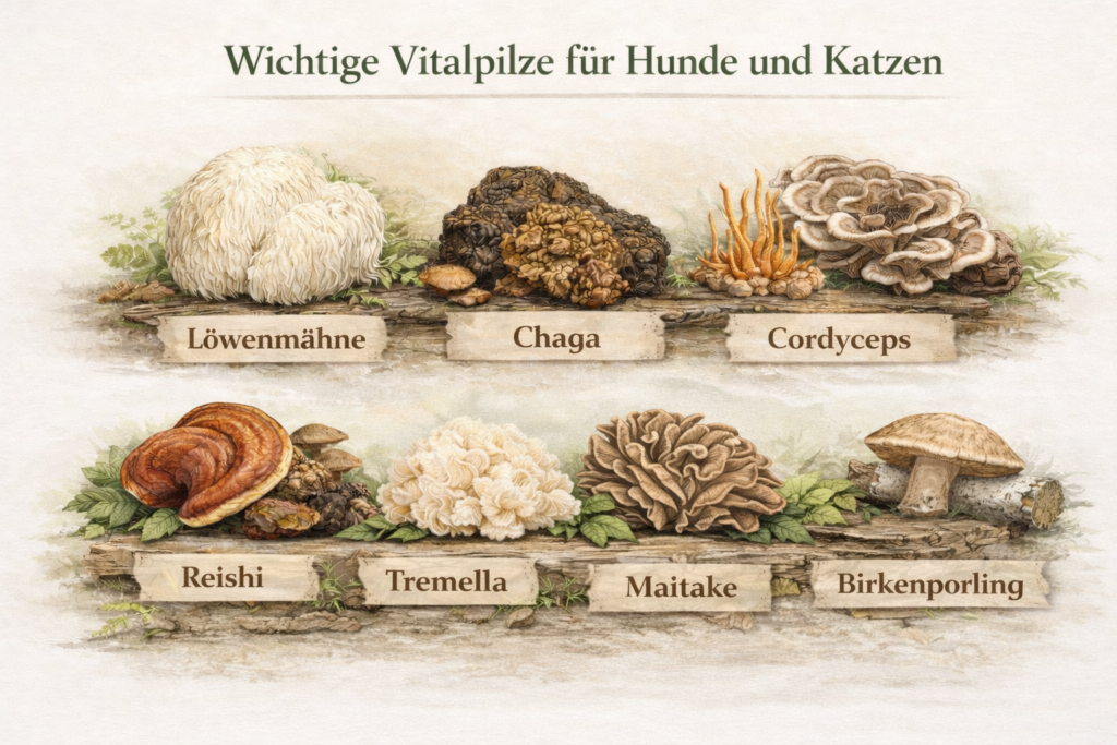 Heilpilze fuer Tiere im Detail