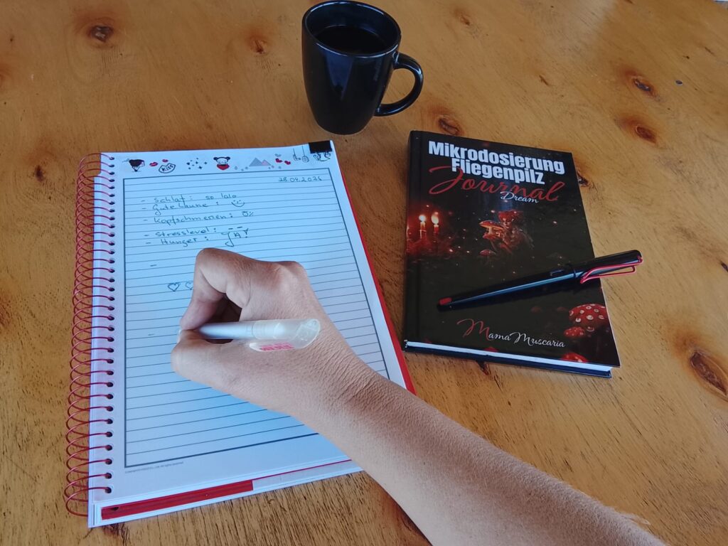 Scrittura del diario per valutare i sintomi